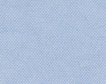 FAT QUARTER ~ Micro Dot Embossed Cotton (Periwinkle) ~ Hand Dyed Fabric from Vintage NeedleArts 18x22 inches