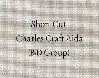 SHORT CUT - Taupe (BD) Hand Dyed Charles Craft Aida Cross Stitch Fabric