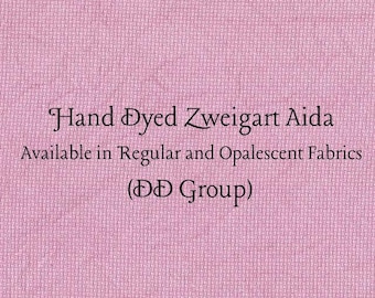Dark Pink Aida (Z-DDA-95) Hand Dyed Zweigart Cross Stitch Fabric