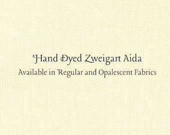 Almond Butter Aida (Z-DDA-56) Hand Dyed Zweigart Cross Stitch Fabric