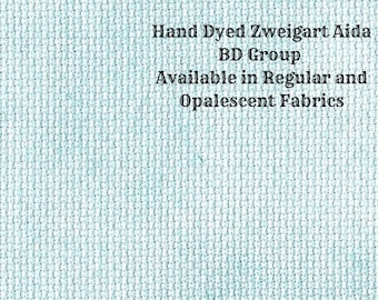 Mermaid's Tail Aida (Z-BDA-87) Hand Dyed Zweigart Cross Stitch Fabric