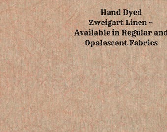 Copper Penny Linen (LN-110) ~ Hand Dyed Zweigart Cross Stitch Fabric from Vintage NeedleArts - available in regular and opalescent linen
