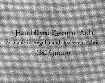Tin Soldier Aida (Z-BDA-3) Hand Dyed Zweigart Cross Stitch Fabric