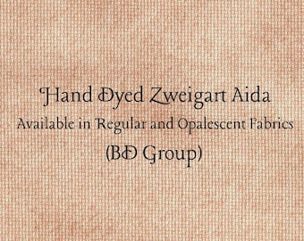 Chai Tea Latte Aida (Z-BDA-42) Hand Dyed Zweigart Cross Stitch Fabric