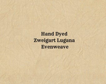 Harvest Gold Lugana Evenweave (LG-100) Hand Dyed Zweigart Cross Stitch Fabric