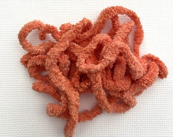 Peach Melba Petite Chenille Trim (PC-76) by Vintage NeedleArts ~ hand dyed 2 continuous yards