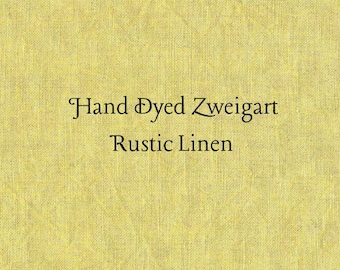 Tweety Bird Yellow Rustic Linen (FLN-55) ~ Hand Dyed Zweigart Cross Stitch Fabric
