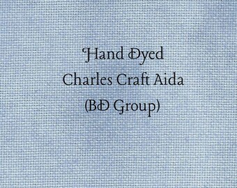 Favorite Blue Jeans Aida (CC-BDA-17) ~ Hand Dyed Charles Craft Cross Stitch Fabric