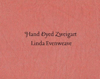 Persimmon Linda Evenweave (LND-112) Hand Dyed Zweigart Cross Stitch Fabric