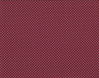 FAT QUARTER ~ Red/White Polka Dot Fabric ~ 100% cotton 18x22 inches pre-cut Quilter's Cotton