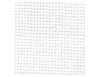 White Linda Evenweave ~ Zweigart cross stitch fabric 27 count