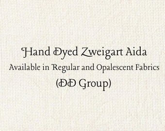 Oyster Beige Aida (Z-DDA-14) Hand Dyed Zweigart Cross Stitch Fabric