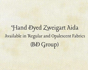 Almond Butter Aida (Z-BDA-56) Hand Dyed Zweigart Cross Stitch Fabric