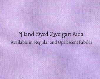 You're Turning Violet, Violet! Aida (Z-DDA-104) Hand Dyed Zweigart Cross Stitch Fabric