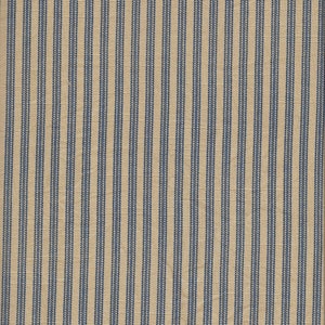 Coffee Dyed Luna Striped Ticking fabric ~ Hand Dyed PKL Studios Everyday Ticking Fabric blue