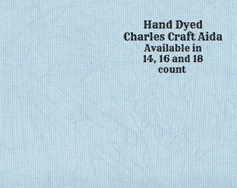 Frozen Aida (CC-DDA-7) ~ Hand Dyed DMC/Charles Craft Cross Stitch Fabric from Vintage NeedleArts