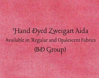 Watermelon Aida (Z-BDA-94) Hand Dyed Zweigart Cross Stitch Fabric