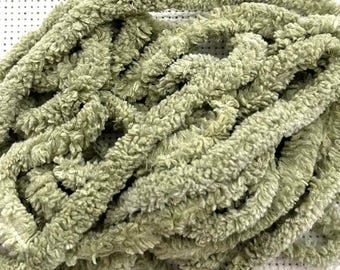 Moss Petite Chenille Trim (PC-35) by Vintage NeedleArts ~ hand dyed 2 continuous yards