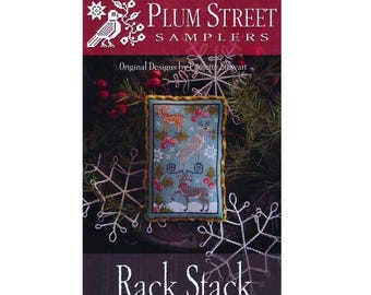PAPER CHART - Rack Stack from Plum Street Samplers - cross stitch design