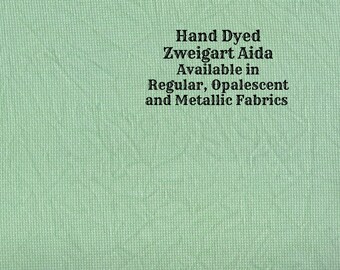 Rosemary Aida (Z-DDA-74) Hand Dyed Zweigart Cross Stitch Fabric from Vintage NeedleArts ~ available in regular, opalescent and metallic Aida