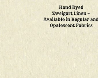 Almond Butter Linen (LN-56) ~ Hand Dyed Zweigart Cross Stitch Fabric from Vintage NeedleArts - available in regular and opalescent linen