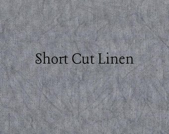 SHORT CUT - Pewter Hand Dyed Zweigart Linen Cross Stitch Fabric