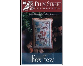PAPER CHART - Fox Few from Plum Street Samplers - cross stitch design
