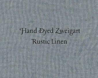 Truly Teal Rustic Linen (FLN-119) ~ Hand Dyed Zweigart Cross Stitch Fabric