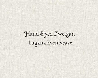 White Chocolate Mocha Lugana Evenweave (LG-66) Hand Dyed Zweigart Cross Stitch Fabric