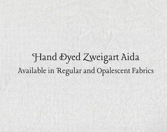 Tickle Me Taupe Aida (Z-DDA-117) Hand Dyed Zweigart Cross Stitch Fabric