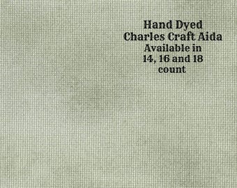 Milkweed Aida (CC-BDA-68) ~ Hand Dyed DMC/Charles Craft Cross Stitch Fabric from Vintage NeedleArts