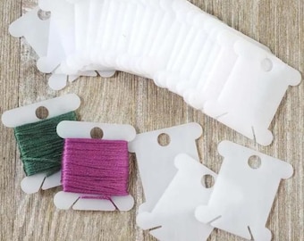 Small Floss Bobbins (Pack of 25) ~ 1-5/8" tall and 1-1/2" wide sturdy plastic