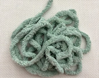 Aqua Frost Petite Chenille Trim (PC-34) by Vintage NeedleArts ~ hand dyed 2 continuous yards