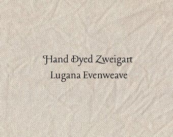 Stone Lugana Evenweave (LG-36) Hand Dyed Zweigart Cross Stitch Fabric
