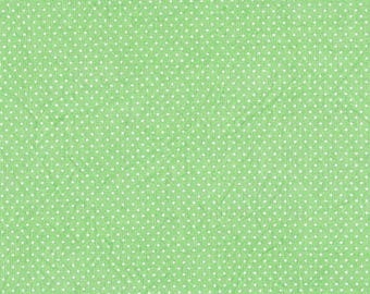 FAT QUARTER ~ Micro Dot Embossed Cotton (Shamrock) ~ Hand Dyed Fabric from Vintage NeedleArts 18x22 inches
