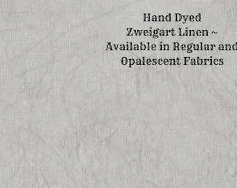 Smoke Linen (LN-46) ~ Hand Dyed Zweigart Cross Stitch Fabric from Vintage NeedleArts - available in regular and opalescent linen