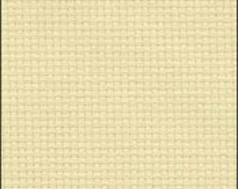 Zweigart Aida - Lemon Chiffon Cross Stitch Fabric - available in 14 count