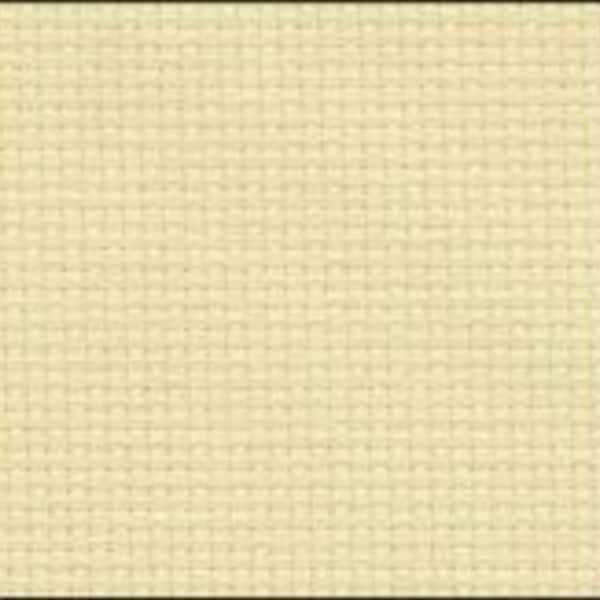 Zweigart Aida - Lemon Chiffon Cross Stitch Fabric - available in 14 count