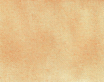 Aida SHORT CUT - Tangerine (BD) Hand Dyed Cross Stitch Fabric from Vintage NeedleArts