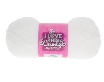 I Love This Chunky Yarn (White Mist)
