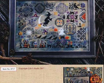 PAPER Cross Stitch Chart - Halloween Quaker Quaker from Lila's Studio