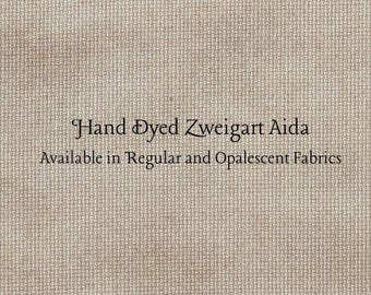 Nutmeg Aida (Z-BDA-44) Hand Dyed Zweigart Cross Stitch Fabric