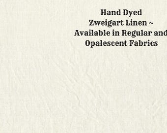 Vanilla Linen (LN-90) ~ Hand Dyed Zweigart Cross Stitch Fabric from Vintage NeedleArts - available in regular and opalescent linen