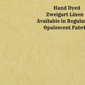 Olde Gold Linen (LN-13) ~ Hand Dyed Zweigart Cross Stitch Fabric from Vintage NeedleArts - available in regular and opalescent linen