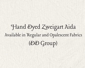 White Chocolate Mocha Aida (Z-DDA-66) Hand Dyed Zweigart Cross Stitch Fabric