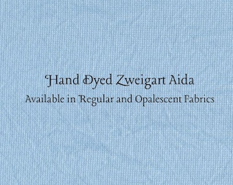 Summer Lake Aida (Z-DDA-39) Hand Dyed Zweigart Cross Stitch Fabric
