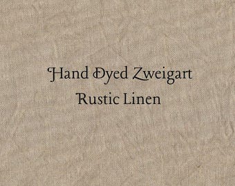 Nutmeg Rustic Linen (FLN-44) ~ Hand Dyed Zweigart Cross Stitch Fabric