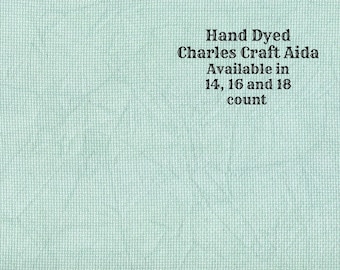 Spruce Aida (CC-DDA-63) ~ Hand Dyed DMC/Charles Craft Cross Stitch Fabric from Vintage NeedleArts