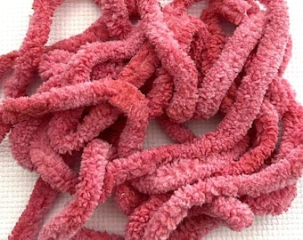 Watermelon Petite Chenille Trim (PC-94) by Vintage NeedleArts ~ hand dyed 2 continuous yards