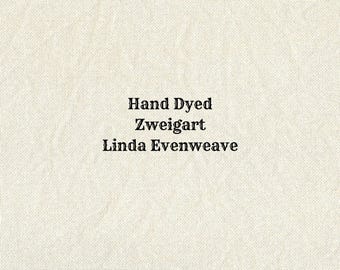 Almond Linda Evenweave (LND-11) Hand Dyed Zweigart Cross Stitch Fabric